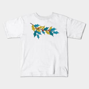 Holly Berry Branch Kids T-Shirt